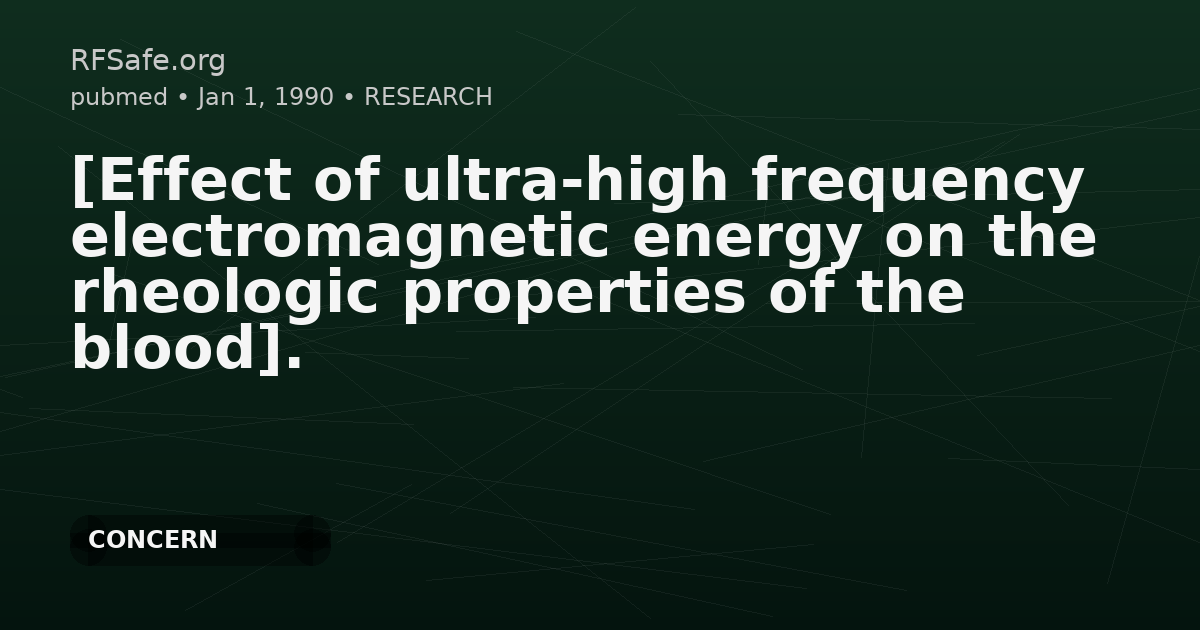 [Effect of ultra-high frequency electromagnetic energy on the rheologic properties of the blood].