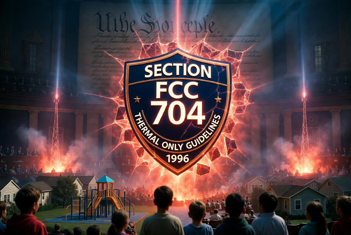 Section 704 of the Telecommunications Act of 1996: The Day Congress Silenced Communities, Gagged Health Concerns, and Turned America’s Children Into an Open-Air RF Experimenton 704 (TCA): fast reference checklist